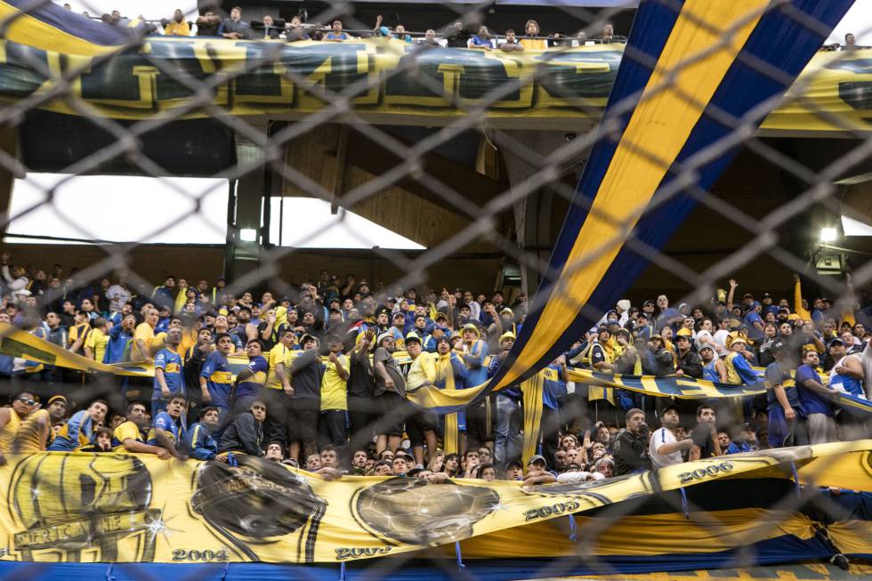 La hinchada de Boca Juniors en el último clásico.
