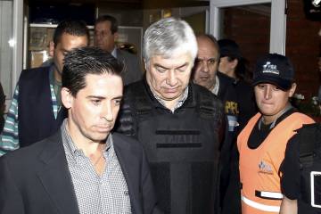 Lázaro Báez el día de su detención