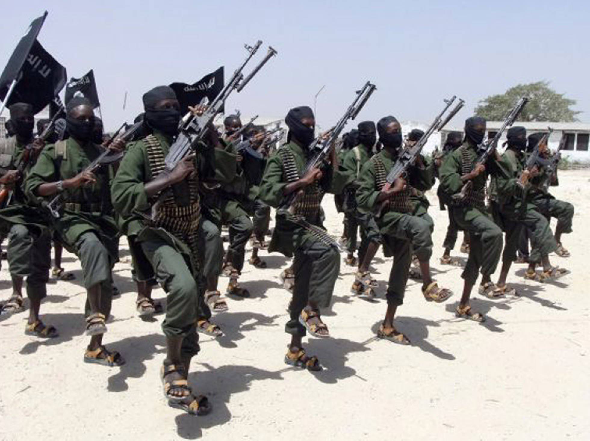 Miembros del grupo terrorista Al Shabab Miembros del grupo terrorista Al Shabab