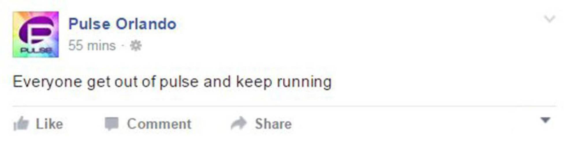 Mensagem com o que o clube pediu a seus clientes através de Facebook que saiam correndo do edifício. Mensagem com o que o clube pediu a seus clientes através de Facebook que saiam correndo do edifício.