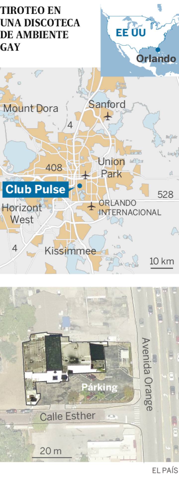 Mapa del Club Pulse Orlando Mapa del Club Pulse Orlando