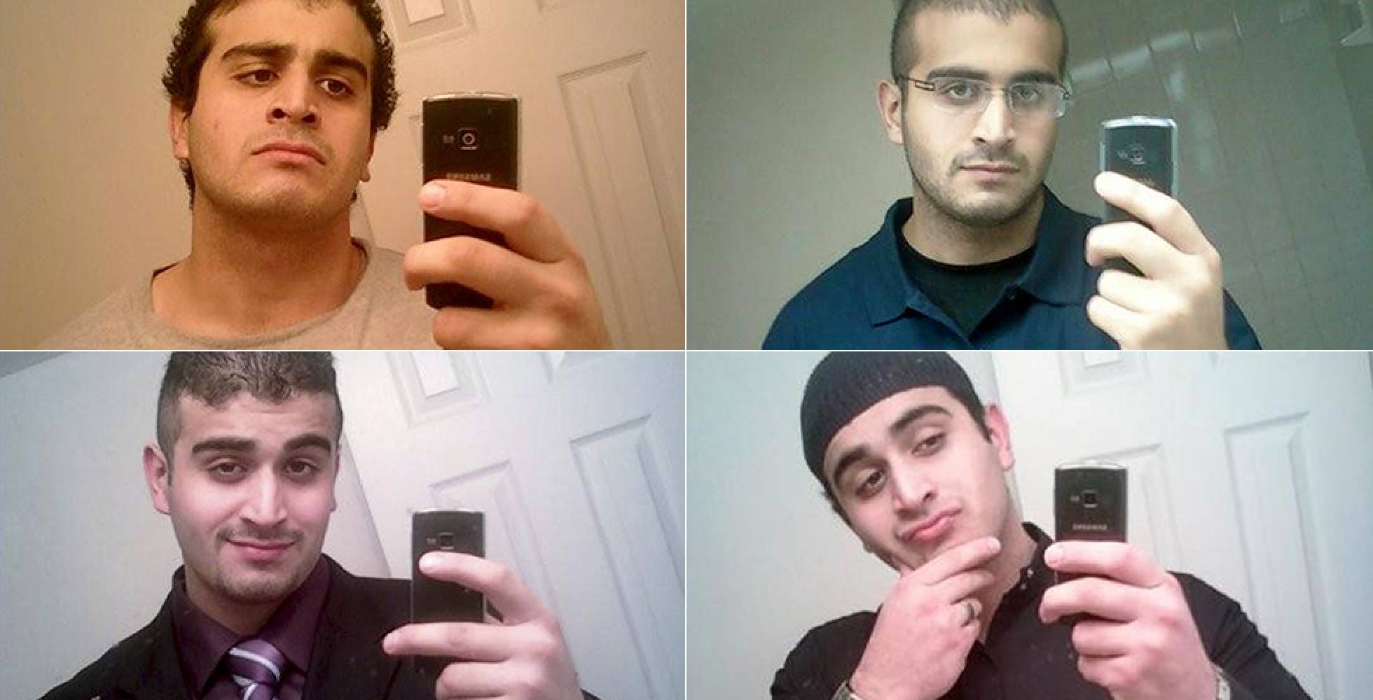 Autorretratos del asesino de Orlando, Omar Mateen. Autorretratos del asesino de Orlando, Omar Mateen.