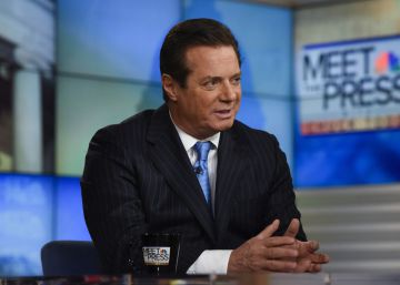 Paul Manafort durante una entrevista en el programa Meet the Press de la NBC. Paul Manafort durante una entrevista en el programa Meet the Press de la NBC.