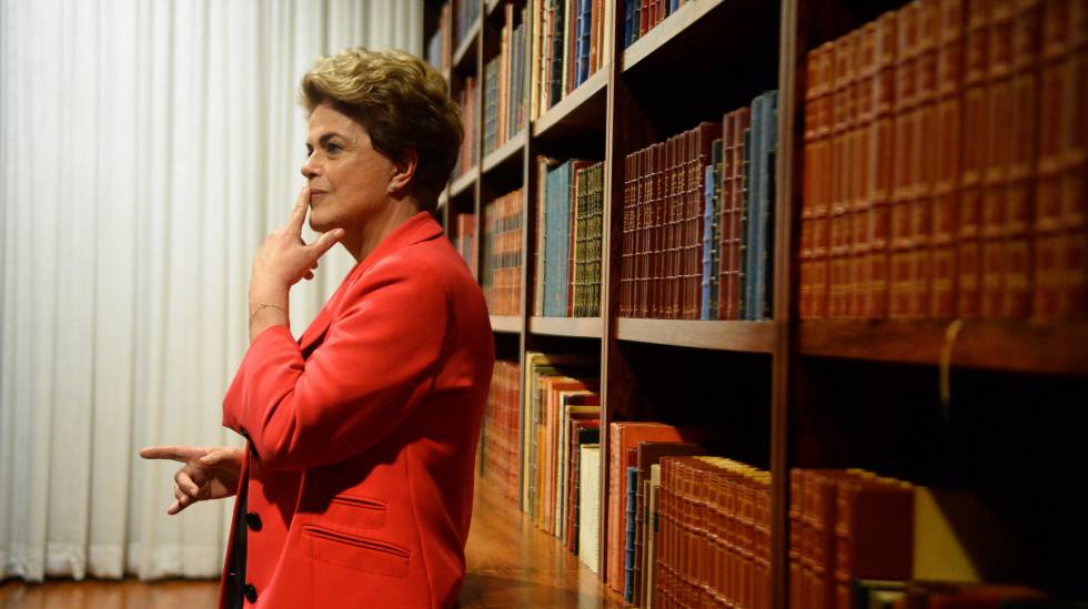 Dilma Rousseff en el palacio de la Alvorada (Brasilia).