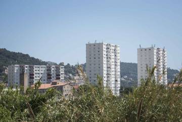 Vários edifícios do bairro de St. Roche, em Nice.