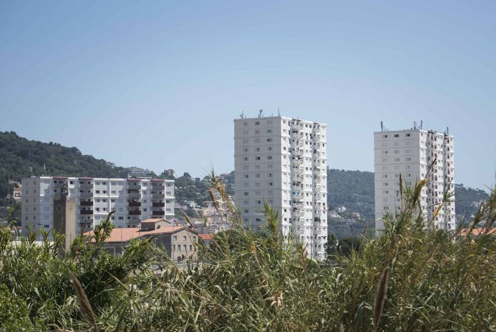 Varios edificios del barrio de St. Roche, en Niza. Varios edificios del barrio de St. Roche, en Niza.