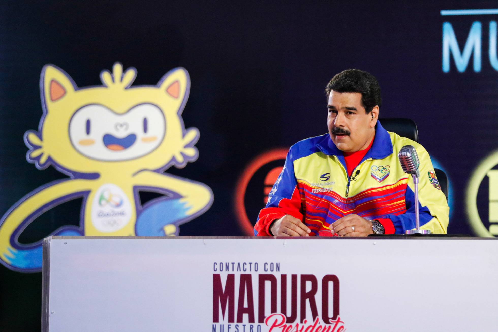 El presidente venezolano durante su programa "En contacto con Maduro" El presidente venezolano durante su programa "En contacto con Maduro"