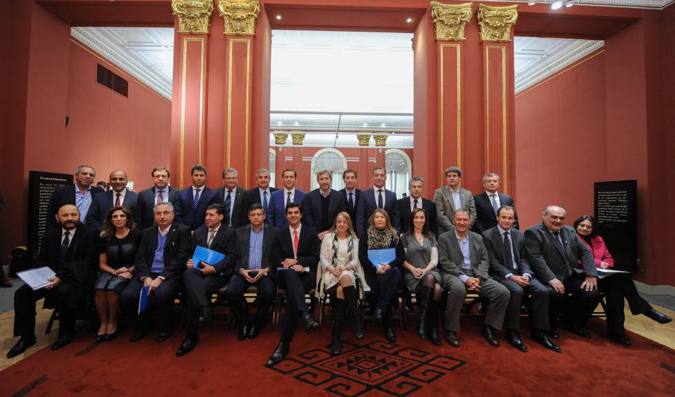 Reunión de gobernadores argentinos en la residencia presidencial.