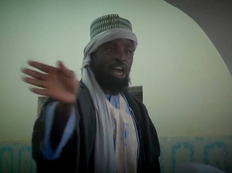 Abubakar Shekau en una imagen extraída de un vídeo propagandístico.