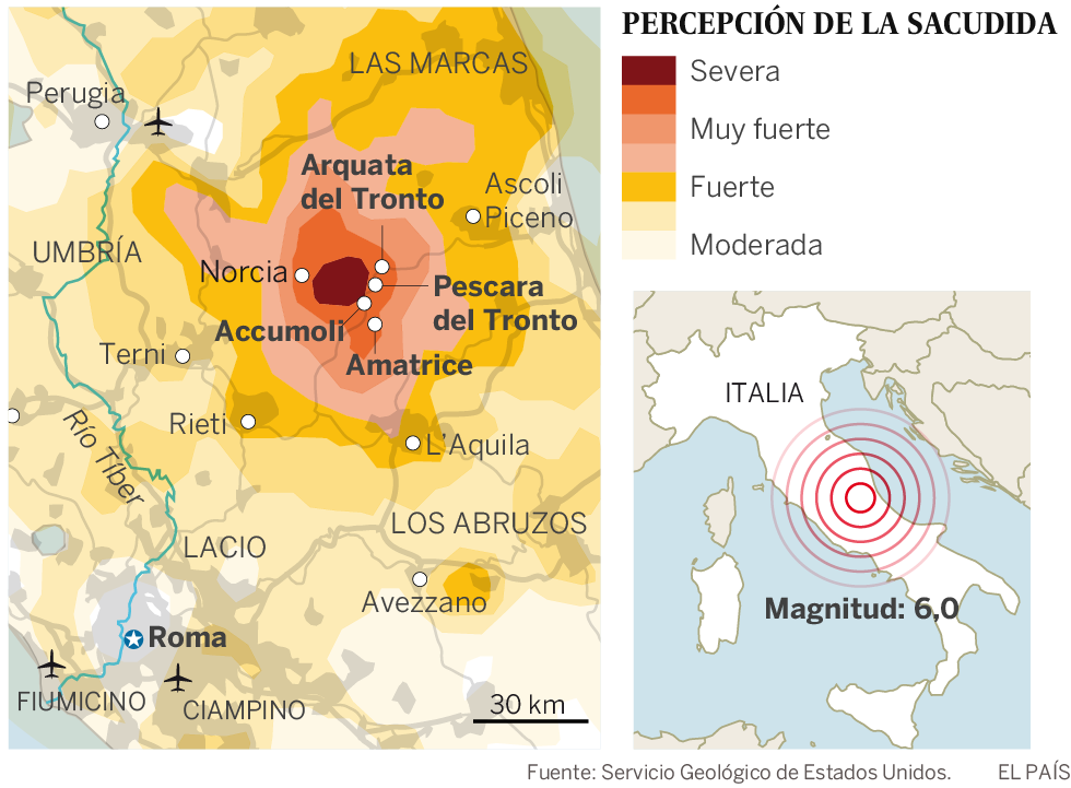 Itàlia declara l’estat d’emergència després del terratrèmol a Amatrice