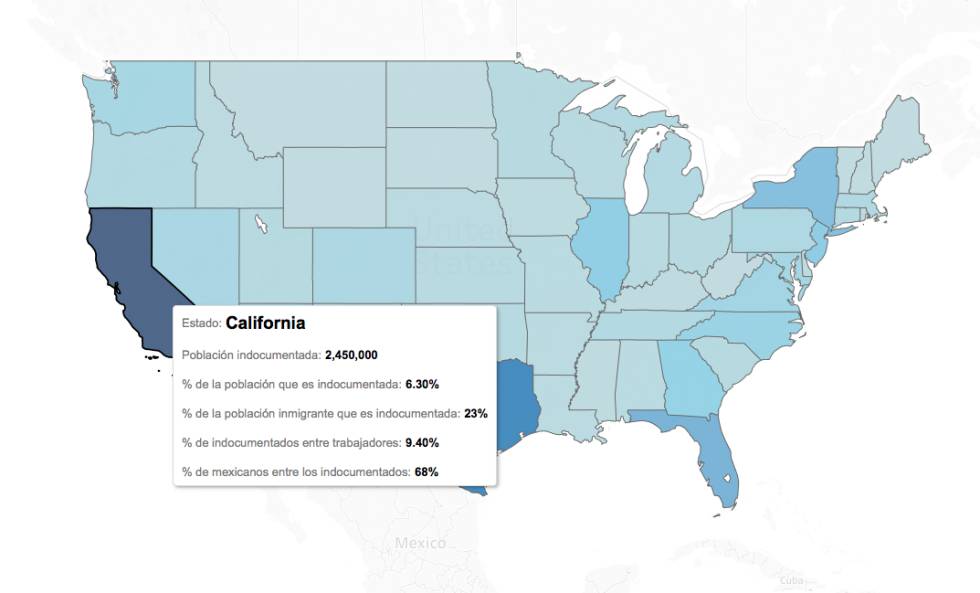  Consulta las cifras de la población indocumentada en cada Estado.