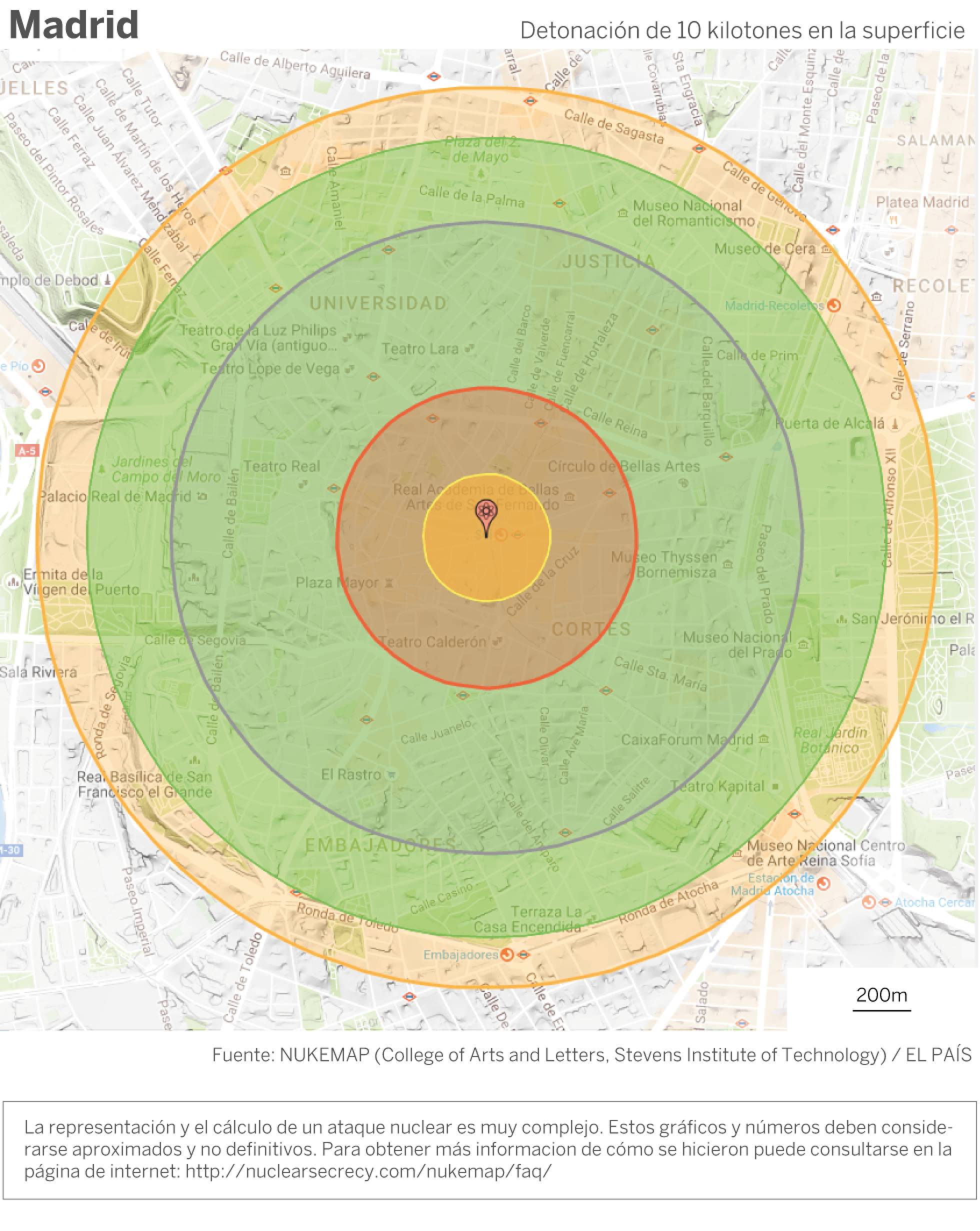 Explosión ficticia en Madrid similar al ensayo coreano Explosión ficticia en Madrid similar al ensayo coreano