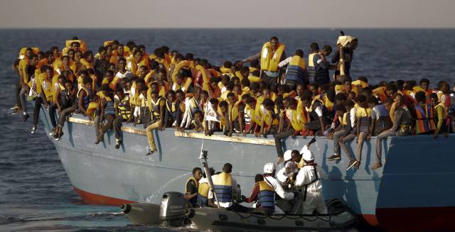 Rescate de migrantes, el pasado agosto frente a las costas libias. 