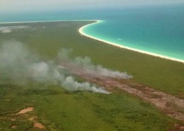 El incendio en el paraíso natural de Holbox fue provocado El incendio en el paraíso natural de Holbox fue provocado
