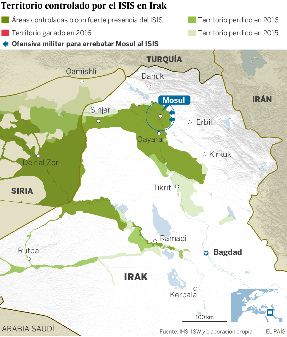 Presencia del Estado Islámico en Irak