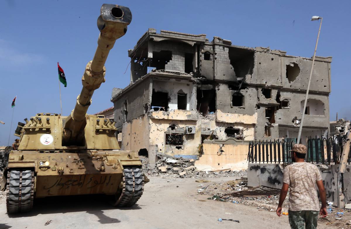 Fuerzas leales al Gobierno de Unidad Nacional, respaldado por la ONU, durante al asedio a Sirte, el pasado 14 de octubre. Fuerzas leales al Gobierno de Unidad Nacional, respaldado por la ONU, durante al asedio a Sirte, el pasado 14 de octubre.