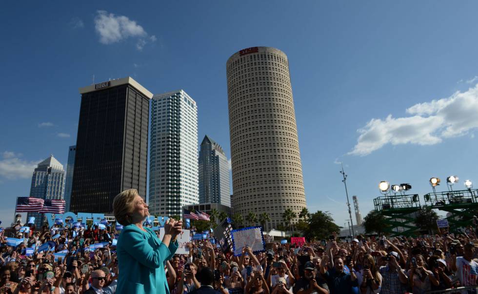 Hillary Clinton el miércoles en Tampa, Florida.