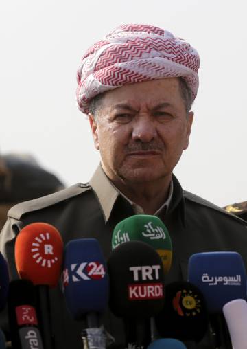El presidente del Kurdistán iraquí, Masoud Barzani.