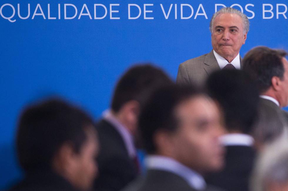 El presidente brasileño Michel Temer.