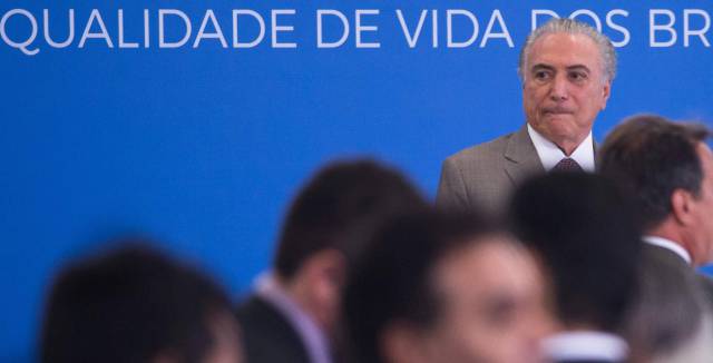 El presidente brasileño Michel Temer.