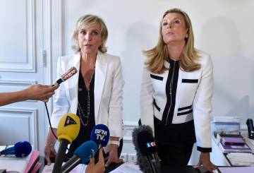 Las abogadas Sauvage, Janine Bonaggiunta y Nathalie Tomasini.