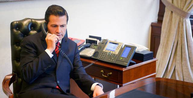 Pe&ntilde;a Nieto habla por tel&eacute;fono con Donald Trump tras la elecciones de EE UU.