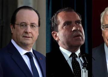 ¿Con qué presidentes compite Hollande como el más impopular?
