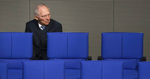 El ministro de Finanzas alem&aacute;n, Wolfgang Sch&auml;uble, en el Bundestag el pasado 11 de noviembre. 
