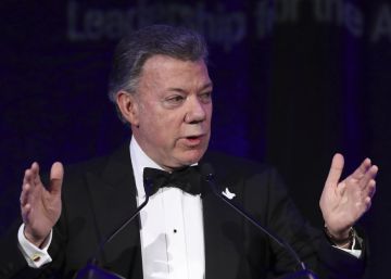 Santos, durante un acto en Washington la semana pasada.