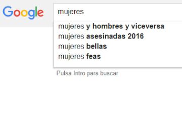Así se busca a las mujeres en Google Así se busca a las mujeres en Google