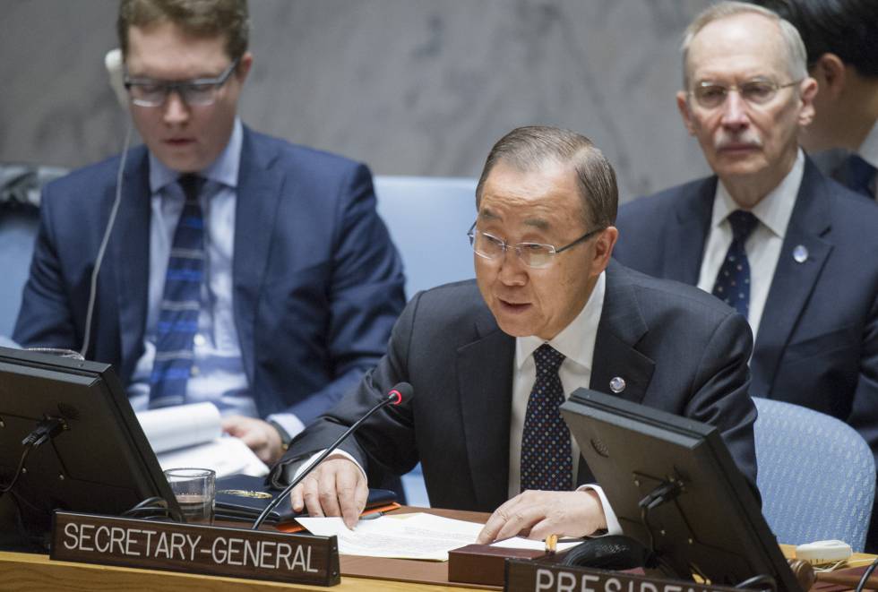El secretario general de la ONU, Ban ki-Moon.