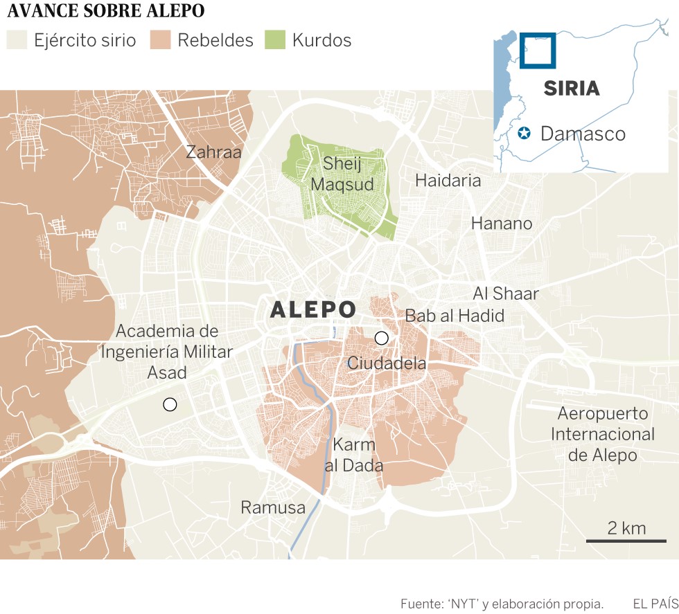 Las potencias occidentales piden a Siria, Rusia e Irán que acepten un alto el fuego en Alepo