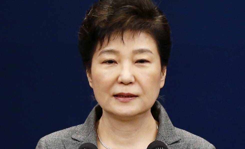 Park Geun-Hye, durante su discurso ante la nación el 29 de noviembre de 2016.