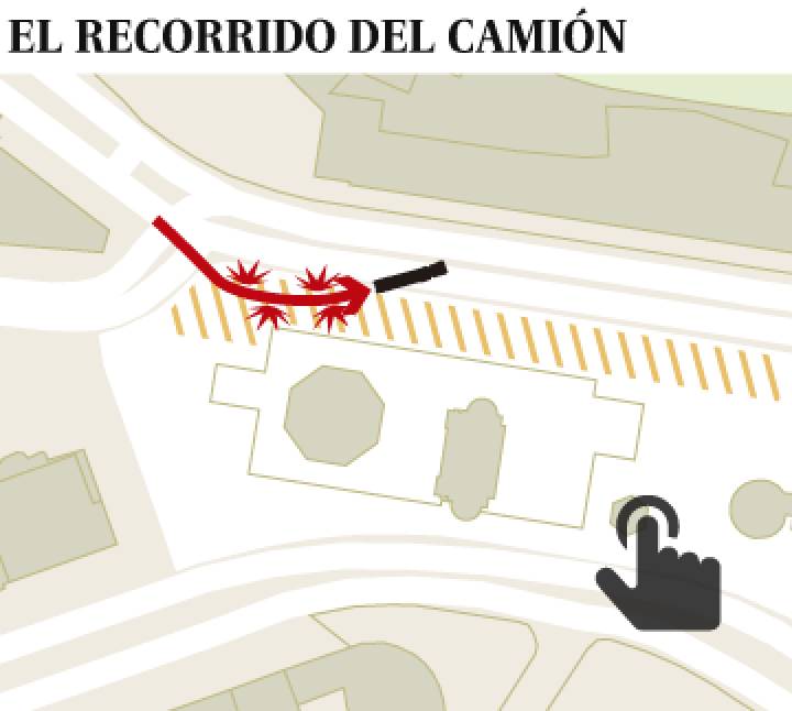 Recorrido del tráiler que arrolló un mercado navideño en Berlín Recorrido del tráiler que arrolló un mercado navideño en Berlín