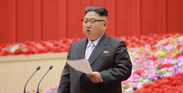 Kim Jong-un en un acto en Pyonyang.