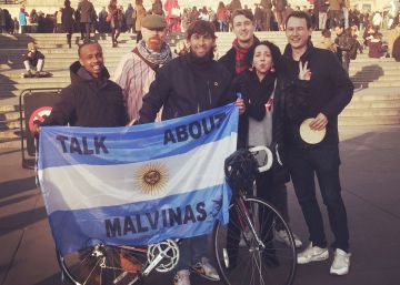 Luchar por Malvinas en bicicleta