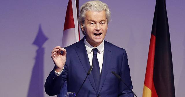 El candidato islamófobo Geert Wilders.