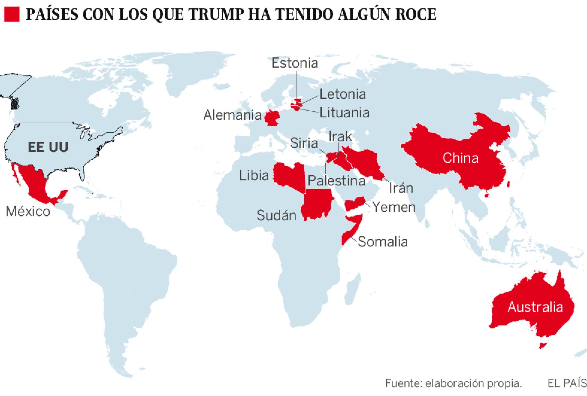 Las tensiones globales que ha creado Donald Trump Las tensiones globales que ha creado Donald Trump