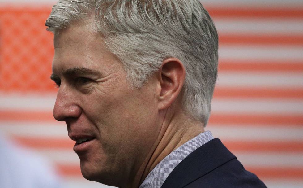 El juez Neil Gorsuch este miércoles en Washington.