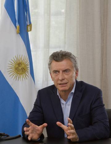 El presidente Macri comparece ante la prensa española en Olivos.