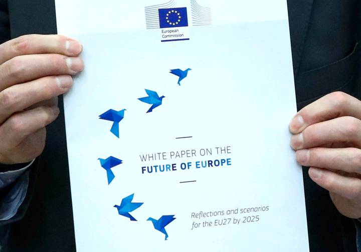 El 'Libro blanco sobre el futuro de Europa'. El 'Libro blanco sobre el futuro de Europa'.