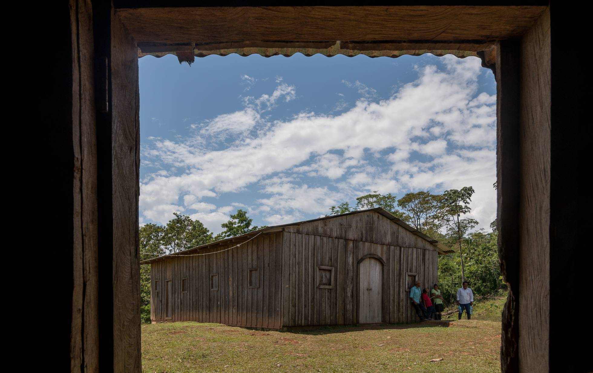 La iglesia evangélica de El Cortezal (Nicaragua), congregación que quemó a una mujer al considerar que estaba "endemoniada".