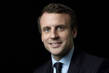 Emmanuel Macron, en una sesión de fotos en París.
