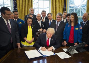 Trump autoriza las misiones de exploración a Marte Trump autoriza las misiones de exploración a Marte