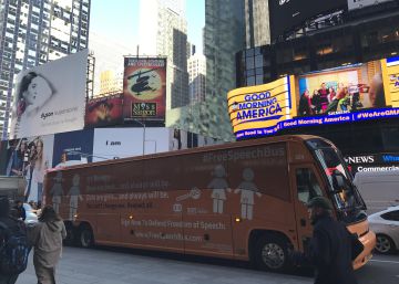 El autobús contra los transexuales desafía la tolerancia de Nueva York