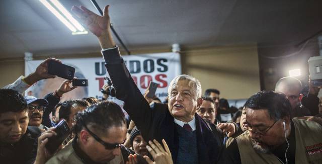 López Obrador en Nueva York.