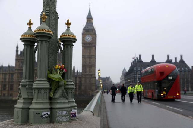 El puente de Westminster, esta misma mañana.