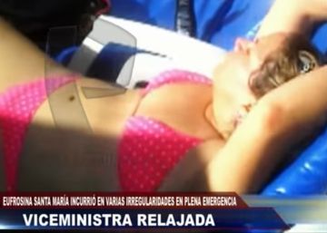 La ex viceministra peruana Eufrosina Santa María, en una imagen del programa 'Panorama'. 