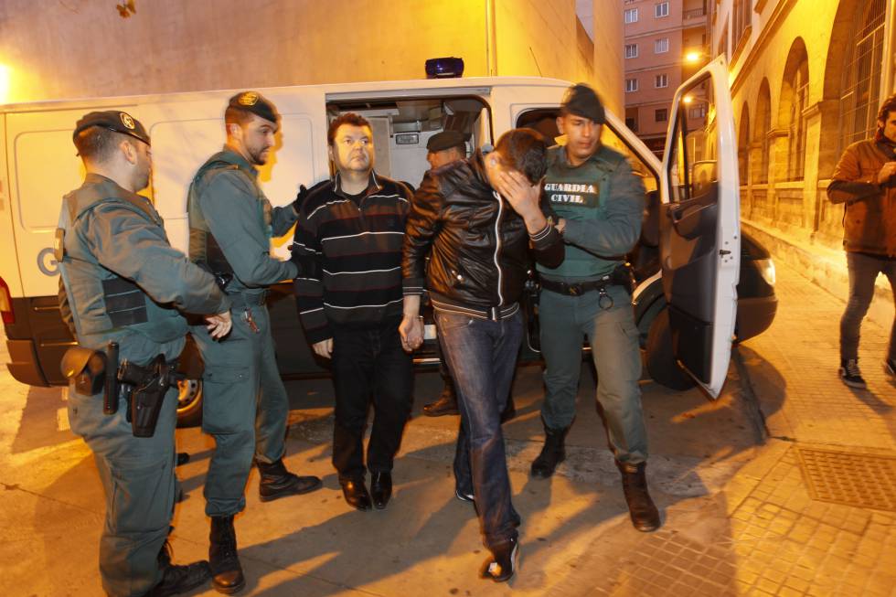 Romanov en el momento de su detención en Palma de Mallorca, en 2012.