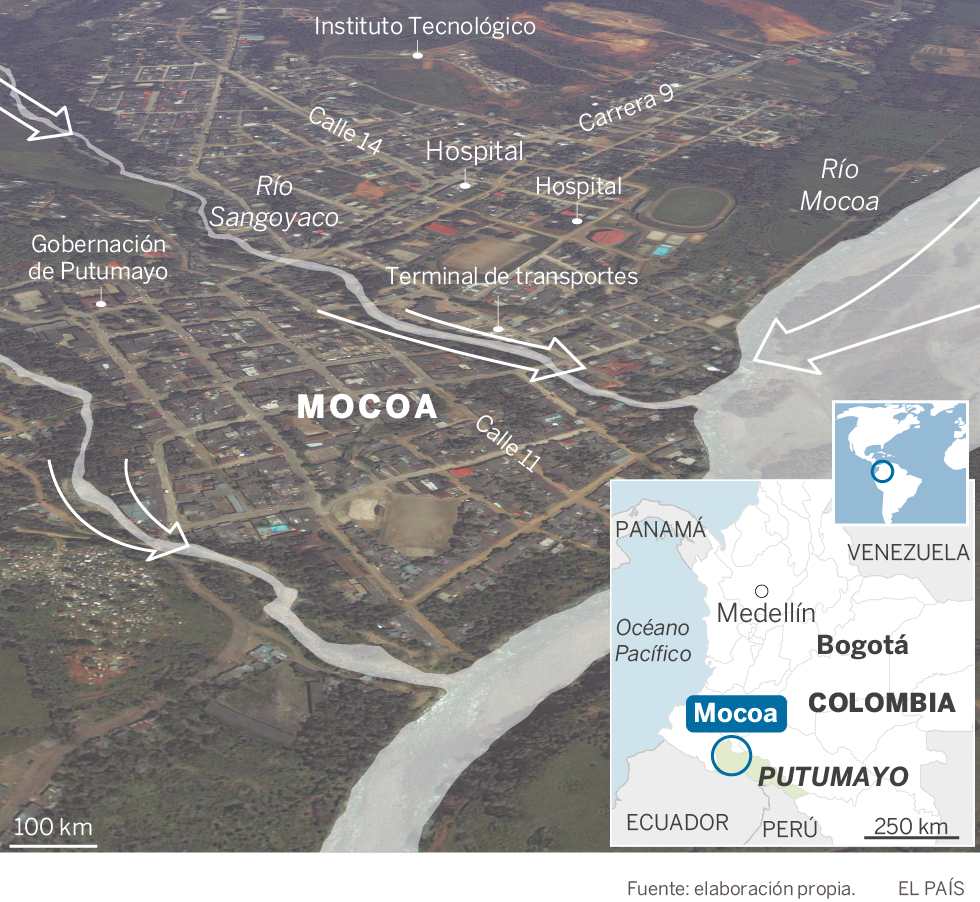 Una avalancha deja más de 200 fallecidos en el sur de Colombia
